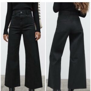 Zara Marine Straight Leg Jeans in Black